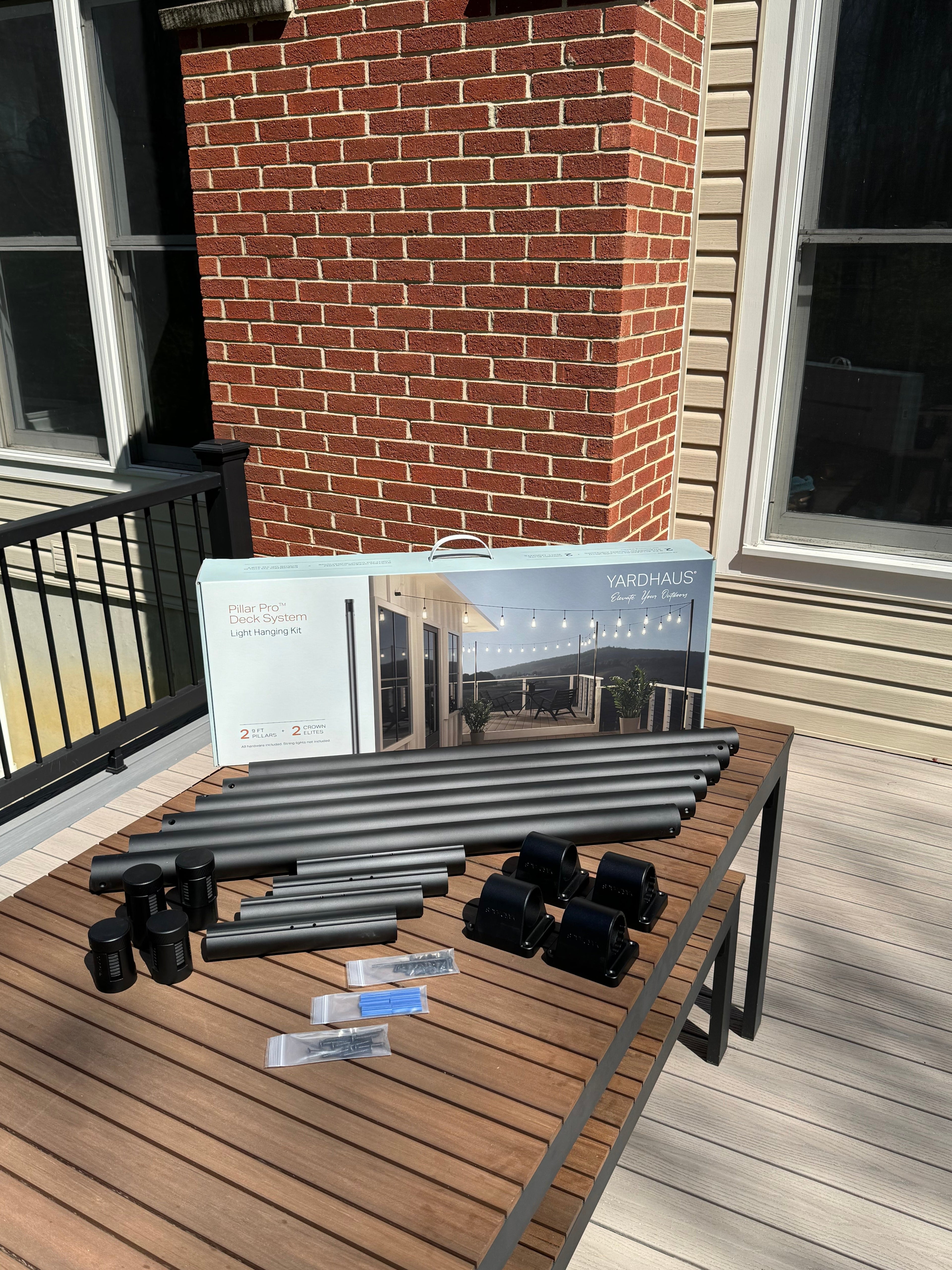 Pillar Pro™ - modular overhead system for outdoor string lights