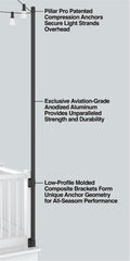Pillar Pro™ – Modular Overhead System for Outdoor String Lights