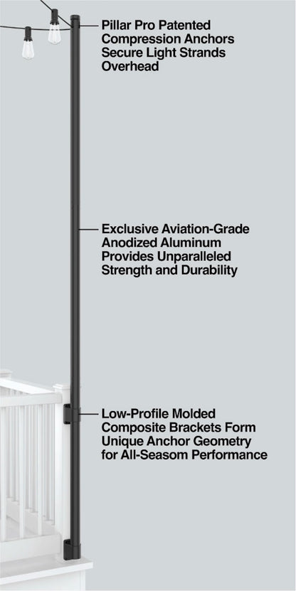 Pillar Pro™ - premium overhead bistro lighting support