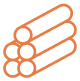 aluminum tubes icon